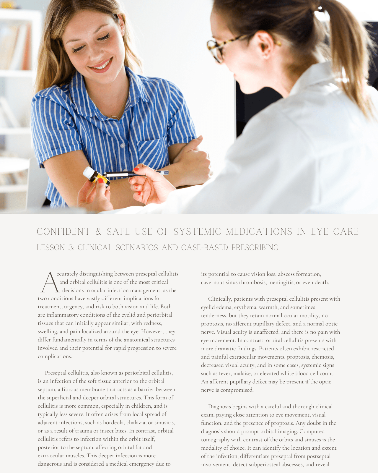 Oral Therapeutics: Confident and Safe Use of Systemic Medications in Eye Care - Optometry Continuing Education, 4 Hours Access Optometry