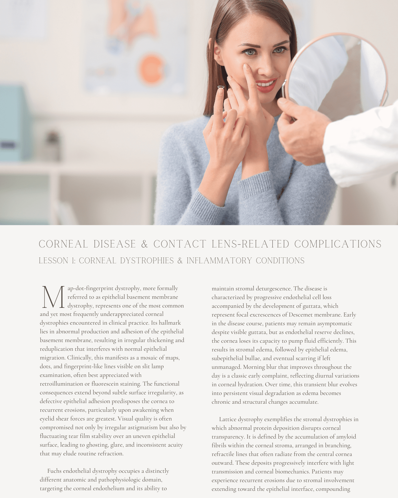 Behind the Lens: Corneal Disease and Contact Lens-Related Complications - Optometry Continuing Education, 2 Hours Access Optometry