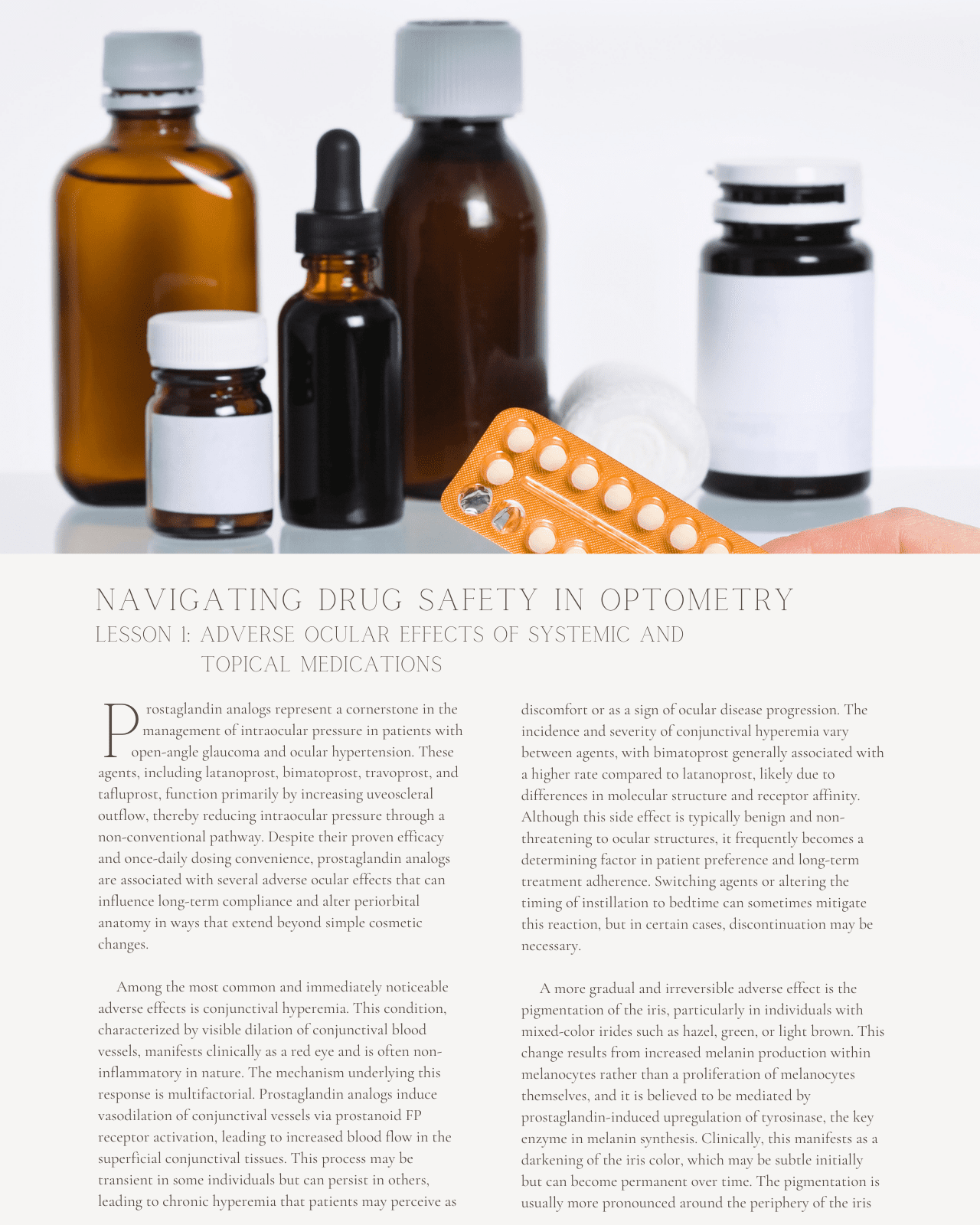 Navigating Drug Safety in Optometry: Adverse Effects and Interactions in Pharmacotherapy - Optometry Continuing Education, 2 Hours Access Optometry