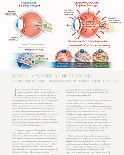 Medical Management of Glaucoma: Pharmacologic Approaches to Slowing Disease Progression - Optometry Continuing Education, 2 Hours Access Optometry