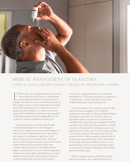 Medical Management of Glaucoma: Pharmacologic Approaches to Slowing Disease Progression - Optometry Continuing Education, 2 Hours Access Optometry